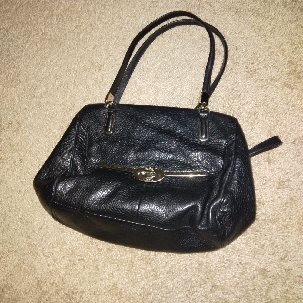 Coach Black Leather Handbag